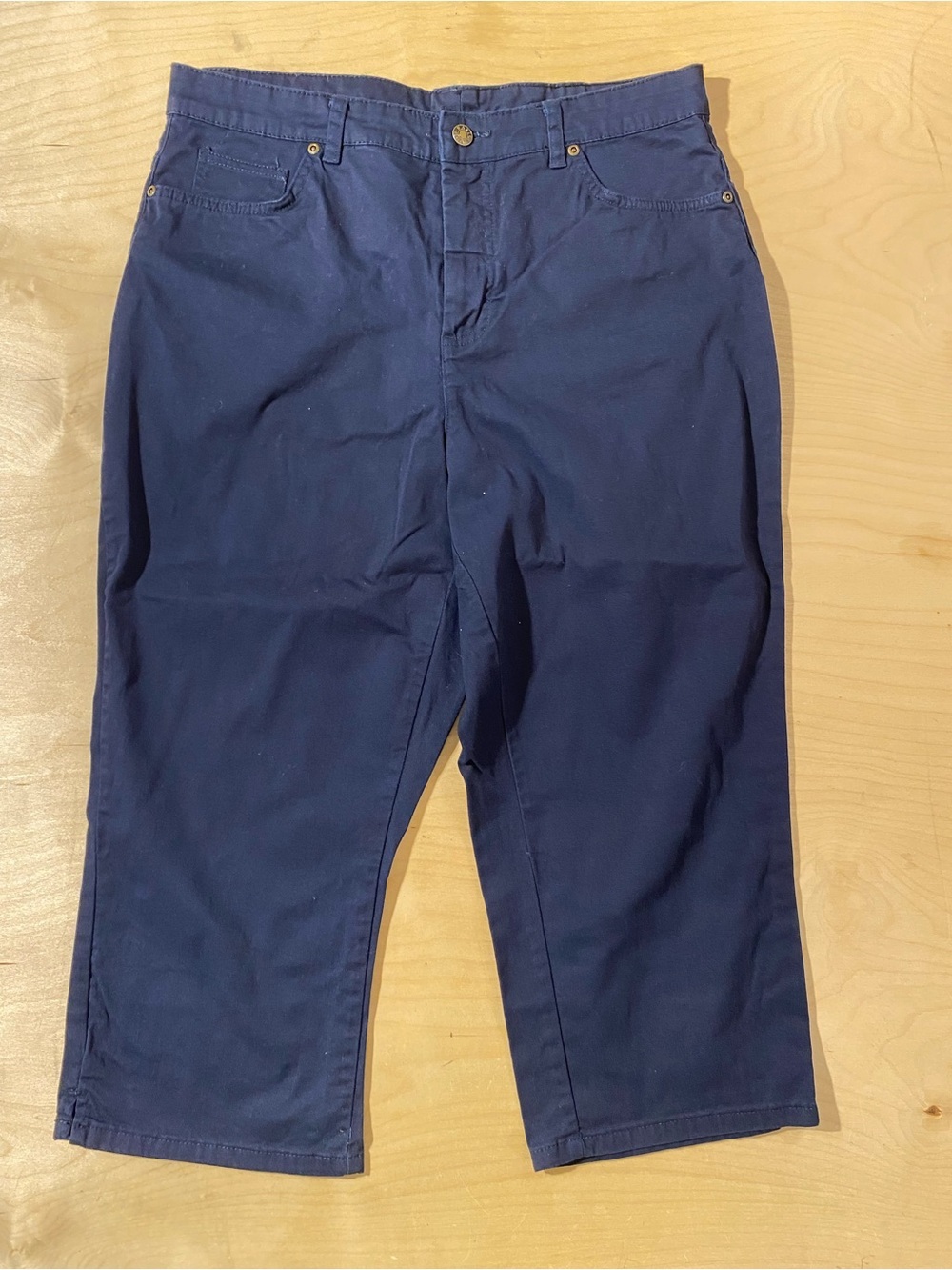 Basic Editions Dark Navy Capris Pants 14 (RT)